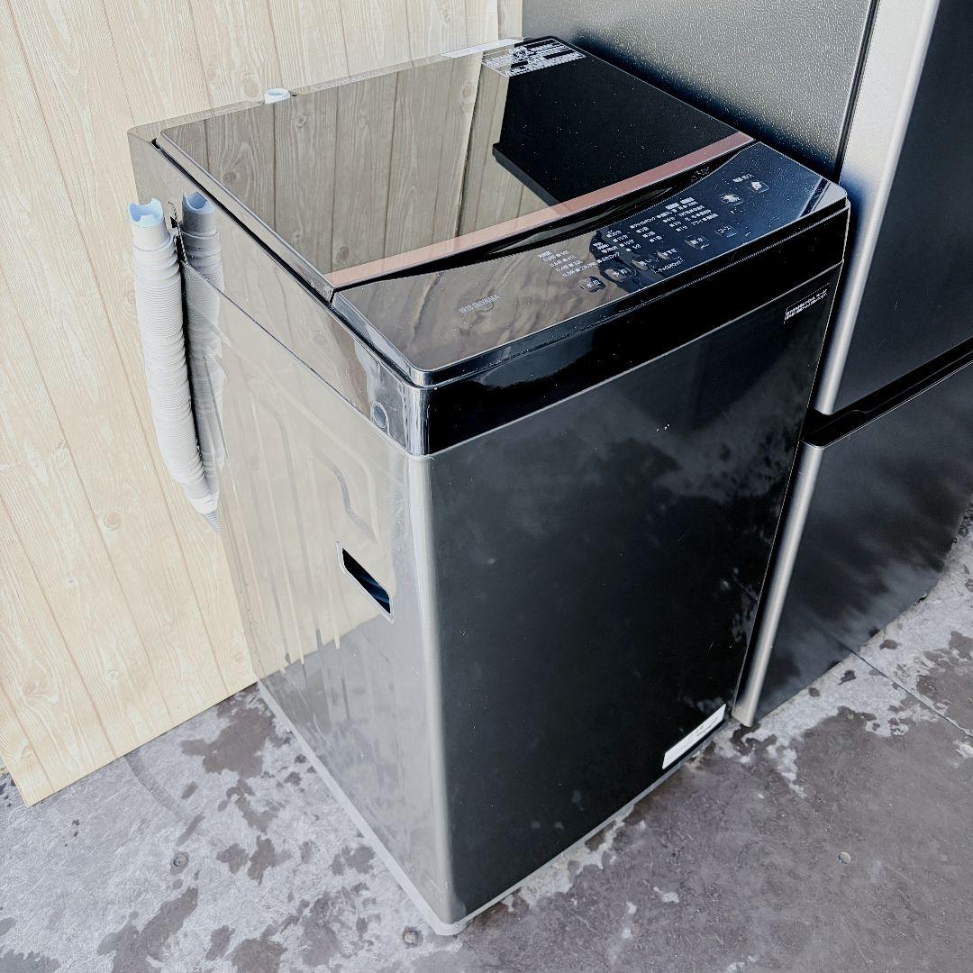 配送設置無料！純正AQUAブラックおしゃれ家電4点セット！完動超美品！新生活に！