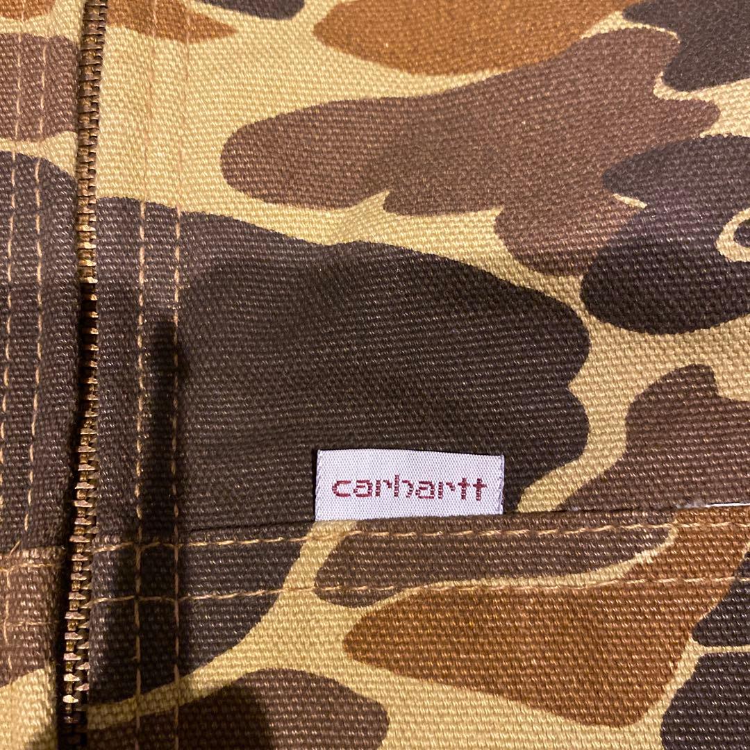 80's 星タグCarhartt カーハート　アクティブジャケット　カモフラ柄