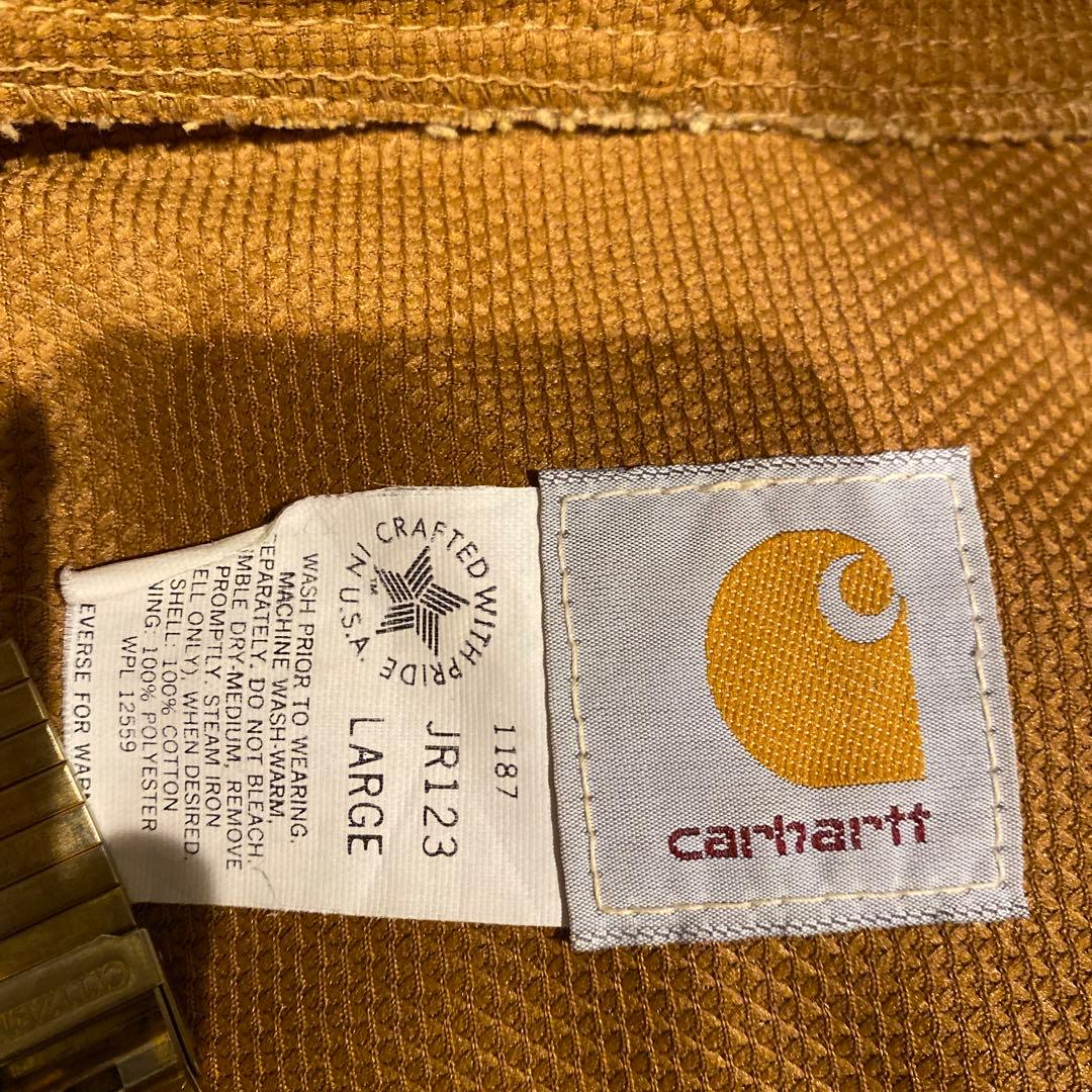 80's 星タグCarhartt カーハート　アクティブジャケット　カモフラ柄