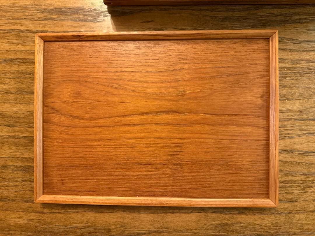 【中古美品】お洒落な木製お盆トレイ7点 和食 定食屋 カフェ ランチプレート