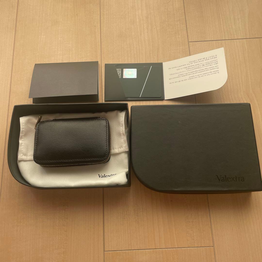 Valextra 黒 レザー ケース