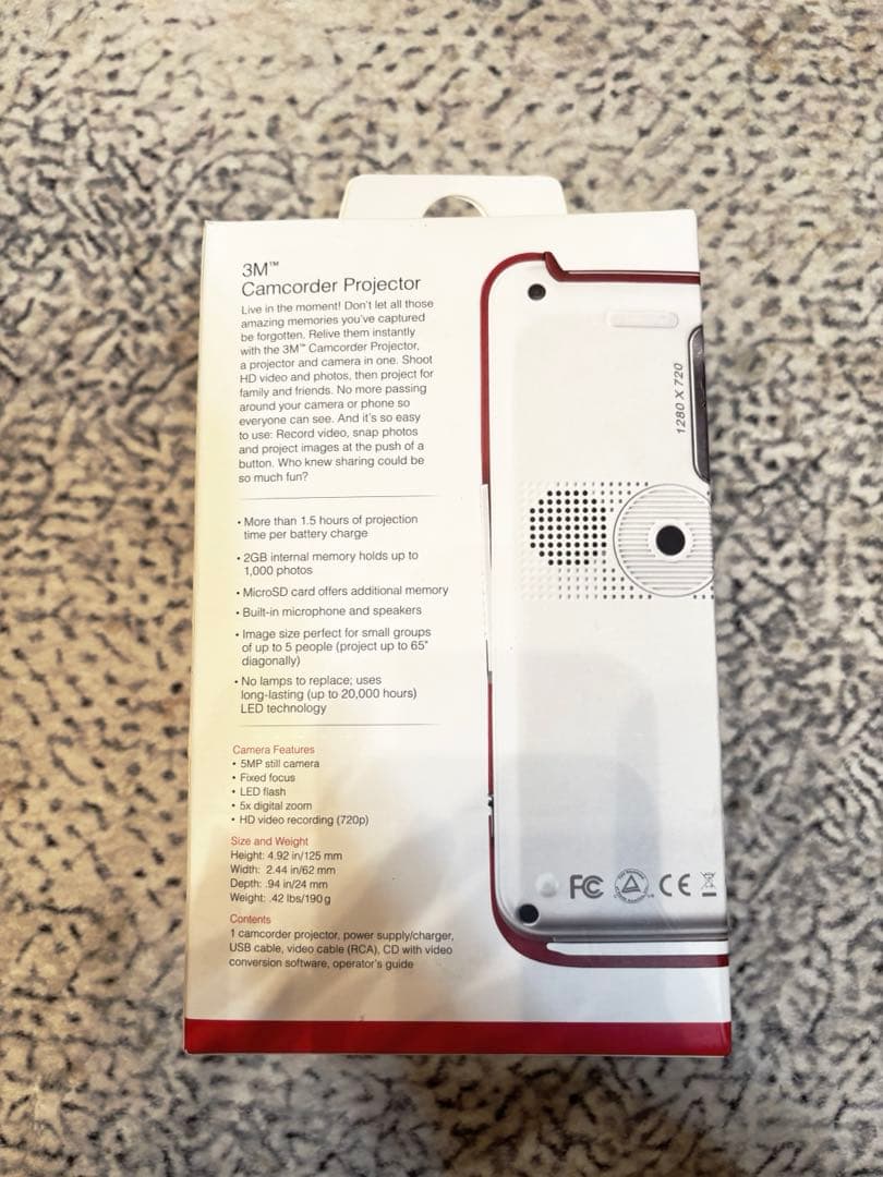 3M プロジェクター 小型ビデオカメラ