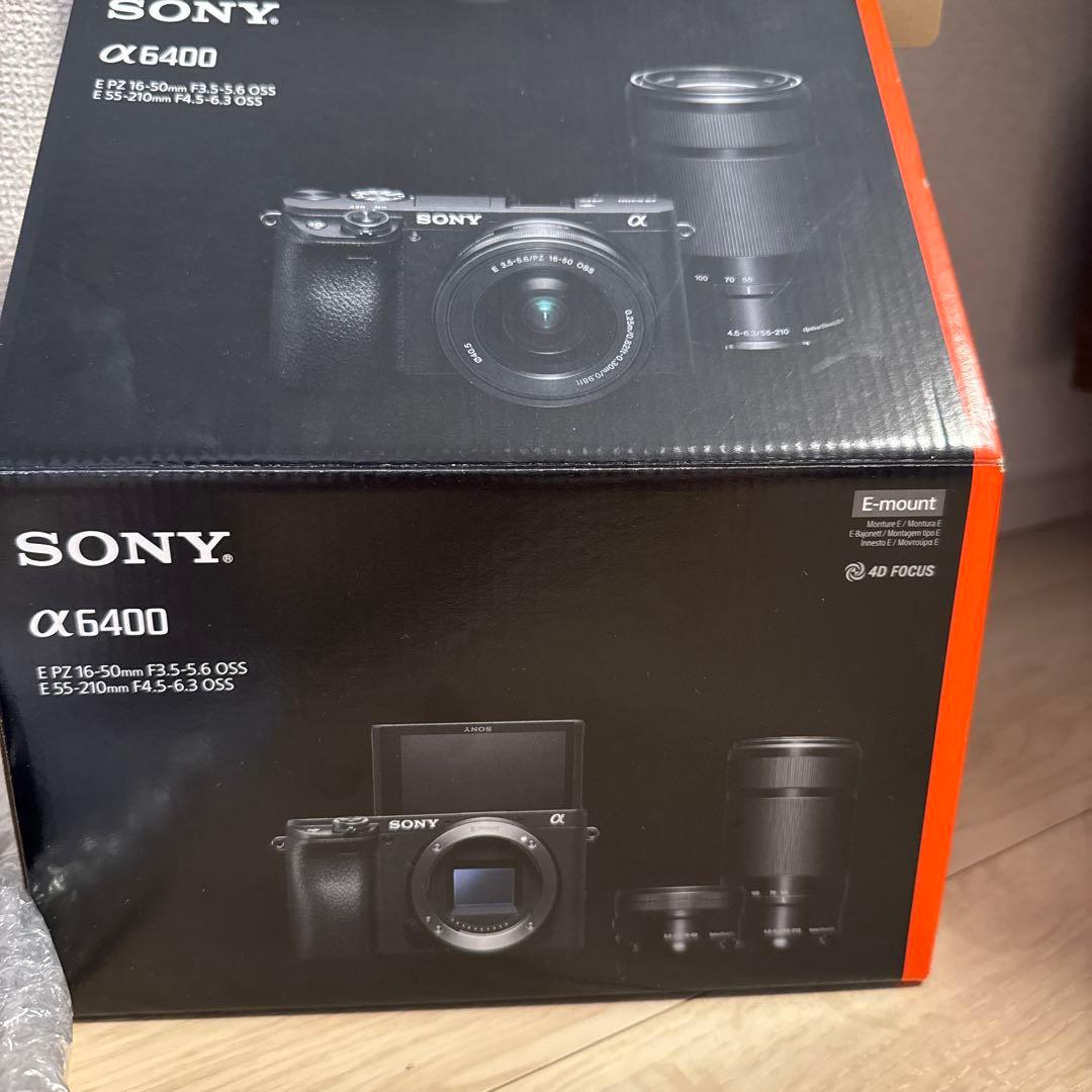 【クロ】Sony α6400 ダブルズームレンズキット　ブラック