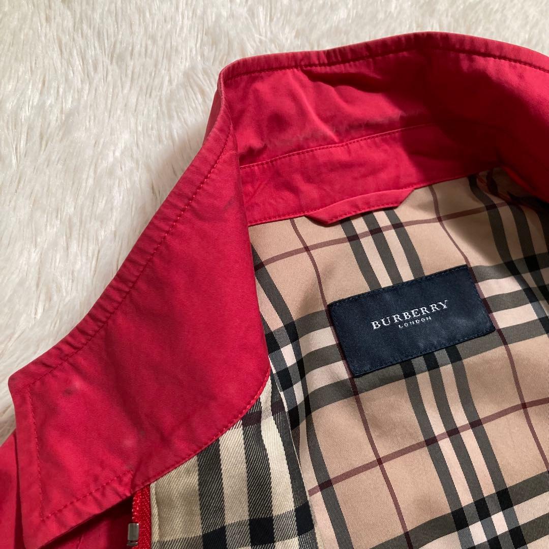 BURBERRY ハリントンジャケット ホースロゴ ノバチェック コットン