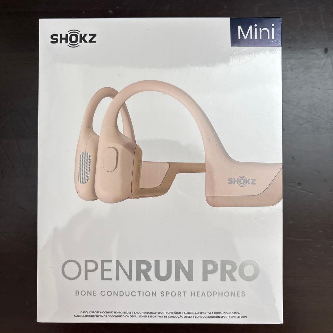 SHOKZ OPENRUN PRO Mini 骨伝導イヤホン ベージュ新品未開封