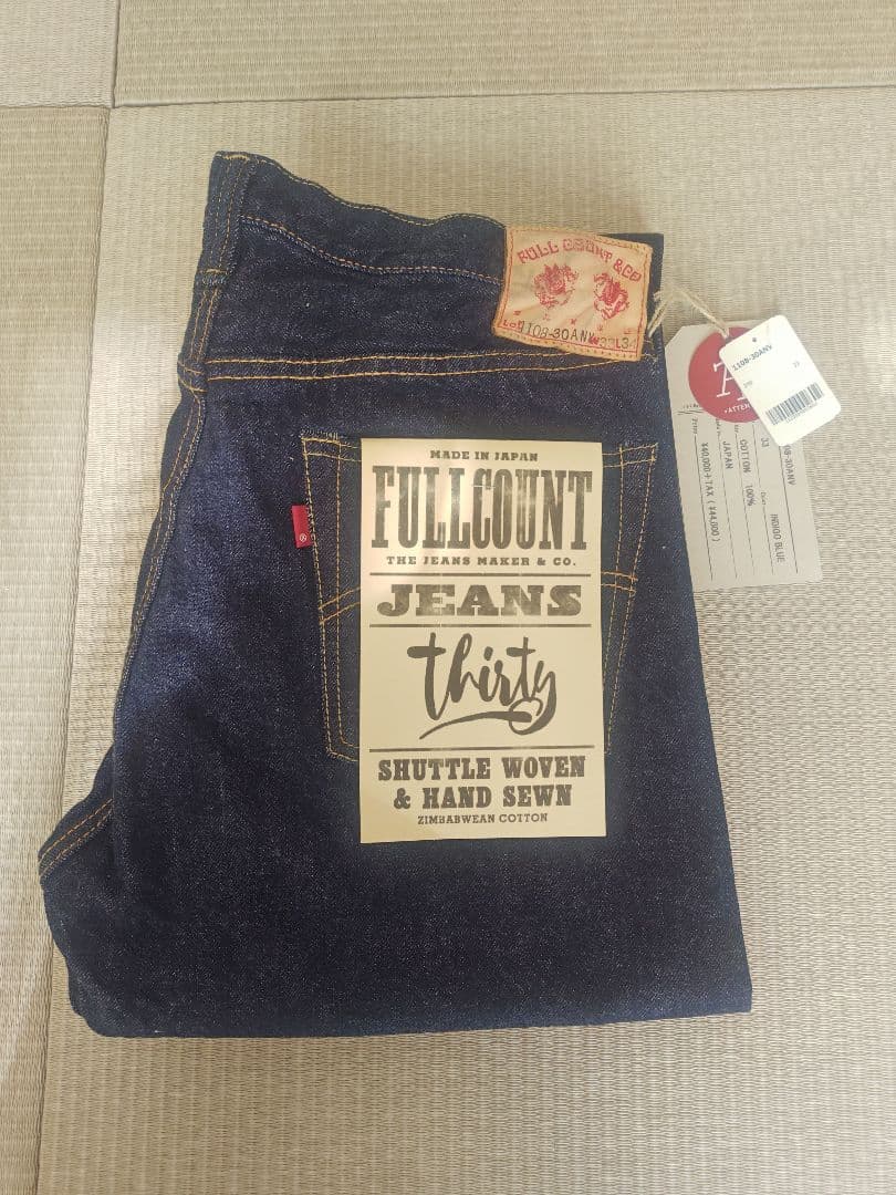 新品FULLCOUNT(フルカウント)1108 30周年 限定 ワンウォッシュ