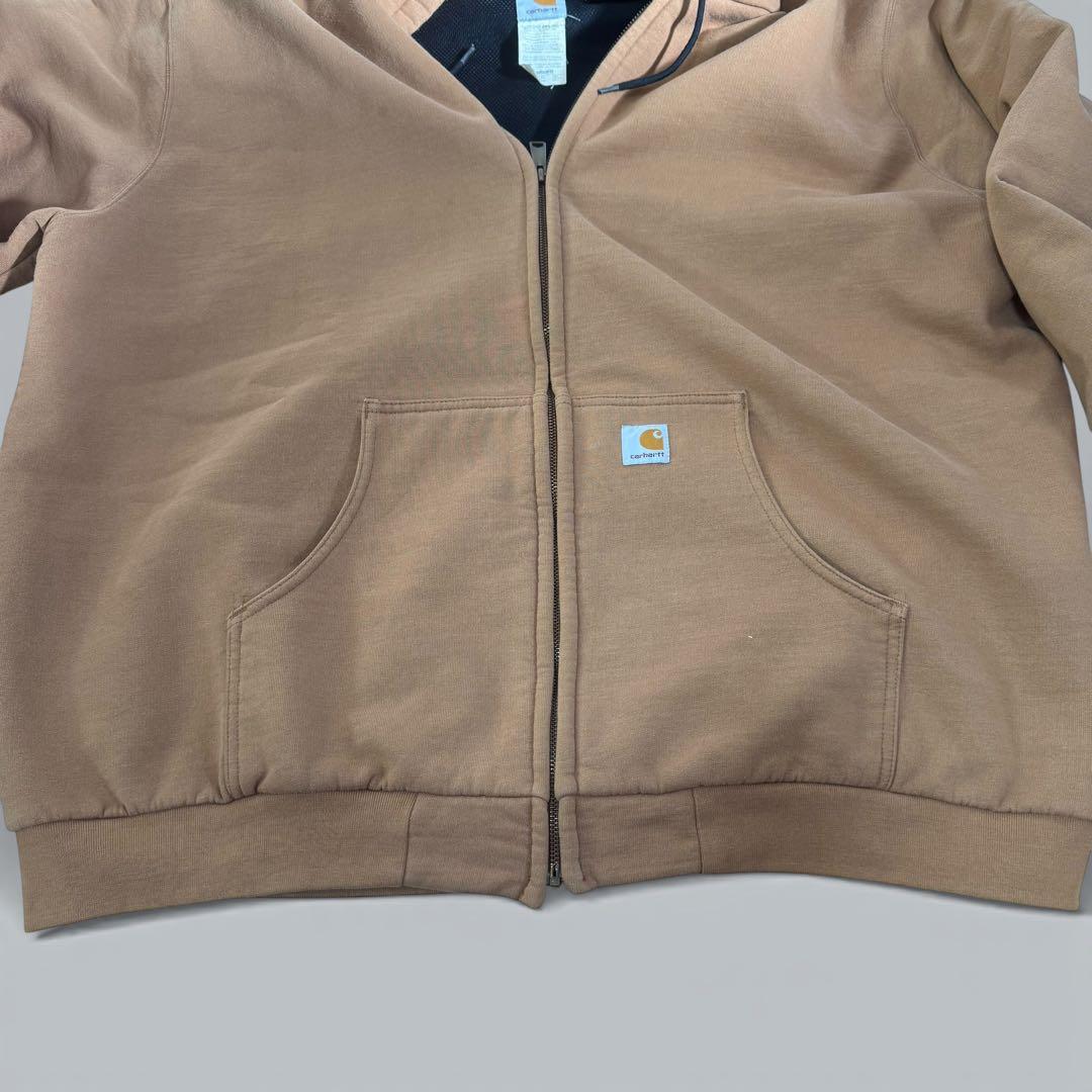 【US企画】カーハート裏サーマル ジップアップパーカー 2XL メキシコ製