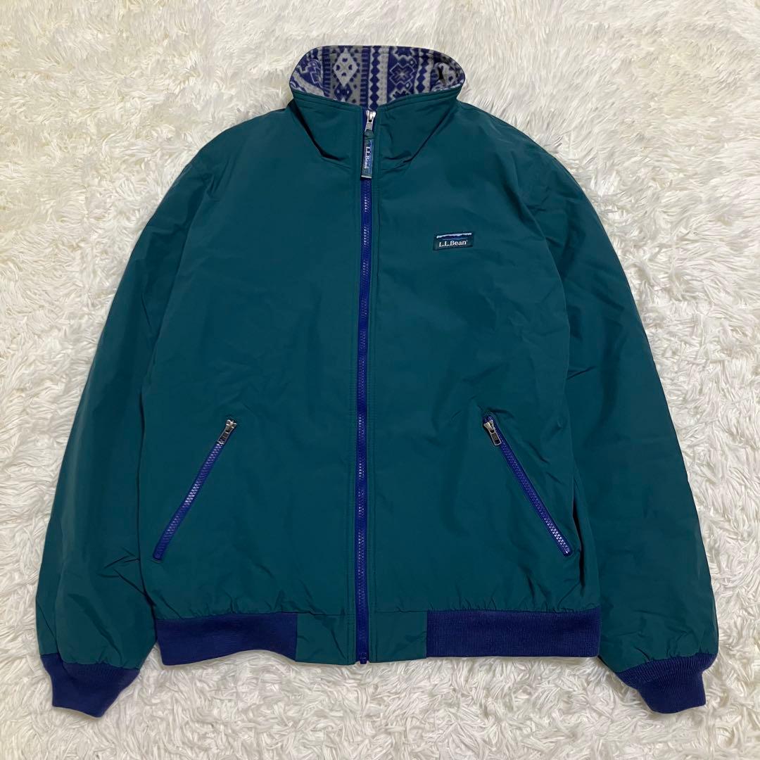 L.L.Bean Warm Up Jacket 総柄 グリーン M
