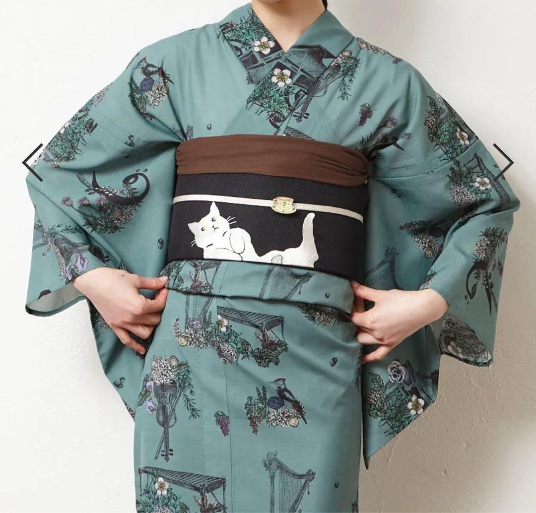 ふりふ浴衣セット【クルエレ浴衣+レース帯+兵児帯2本+飾り紐2本】