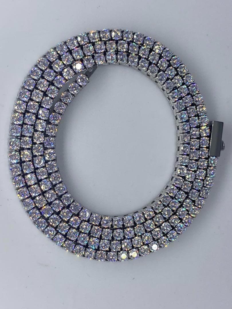 316Lステンレス　高級バックル　メンズテニスチェーン　3ミリ20\" LEX