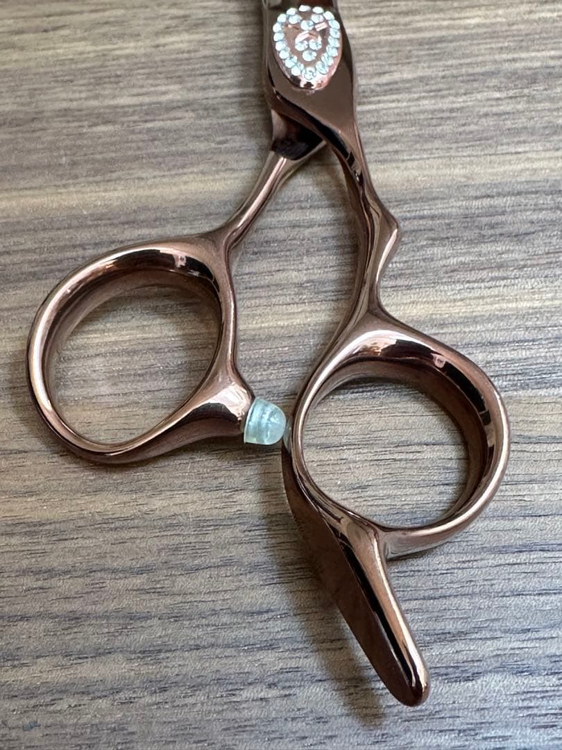 6インチ ピンクゴールド　スターデコレーション　カットシザー