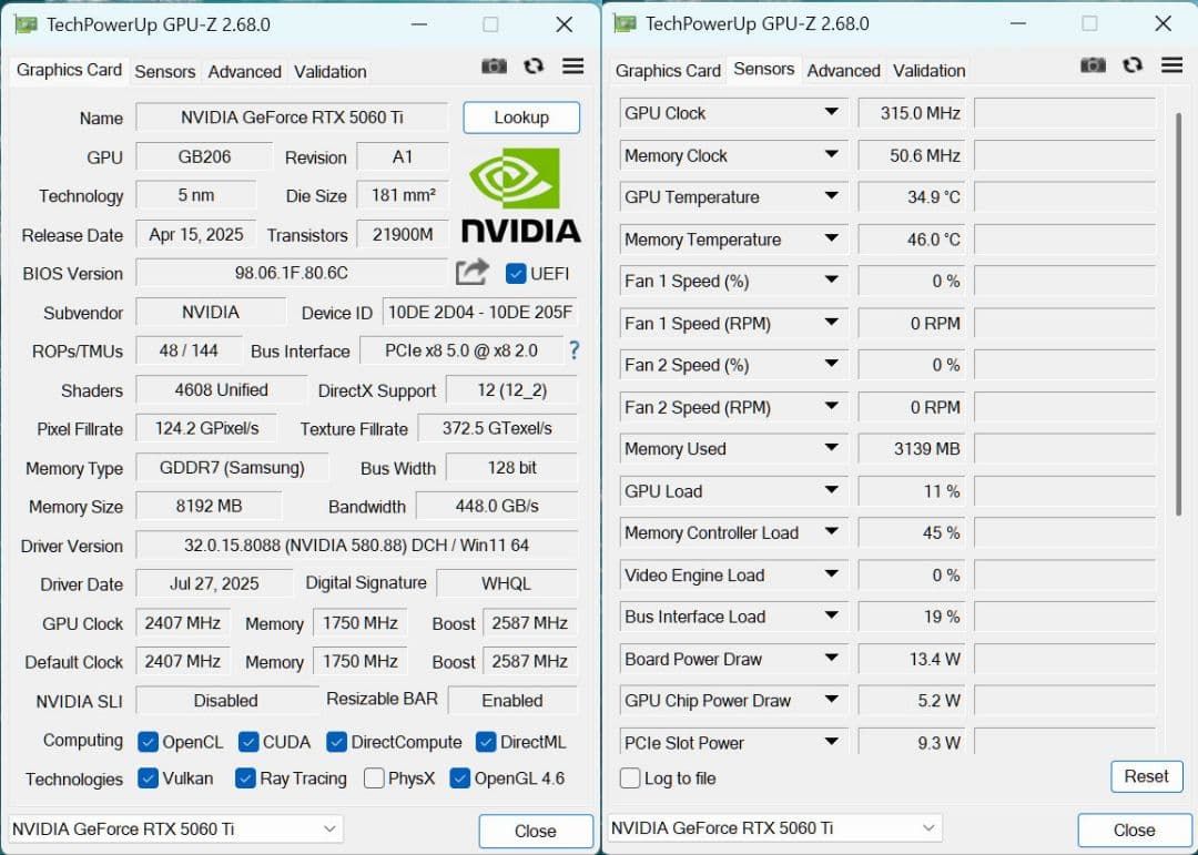 GALAKURO GeForce RTX 5060ti 8g 本体