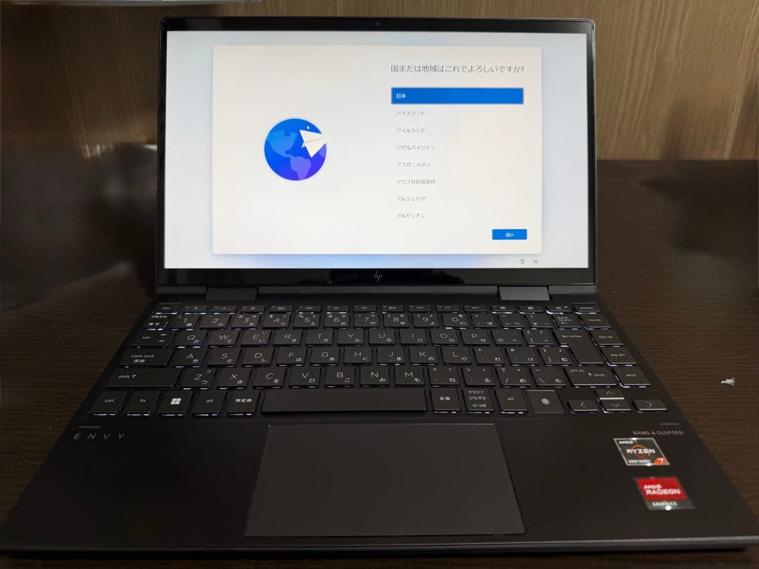 Windowsノート本体 HP ENVY 13-ay1000x360 (3T488AV) Ryzen 7