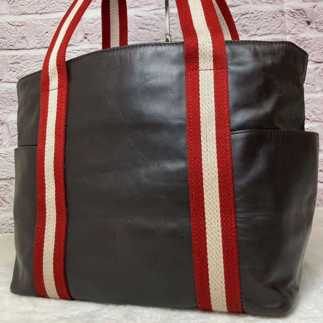 バリー✨トレインスポッティング A4 サイドポケット トートバッグ 本革 レザー