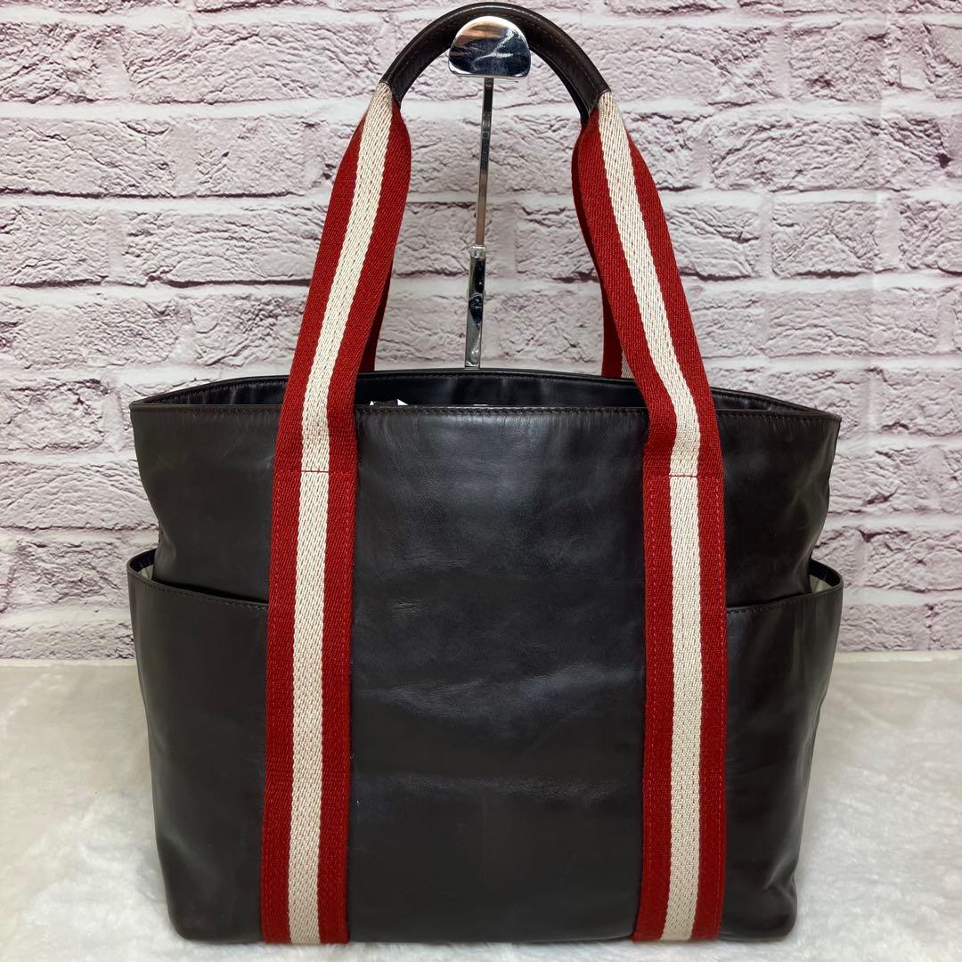 バリー✨トレインスポッティング A4 サイドポケット トートバッグ 本革 レザー