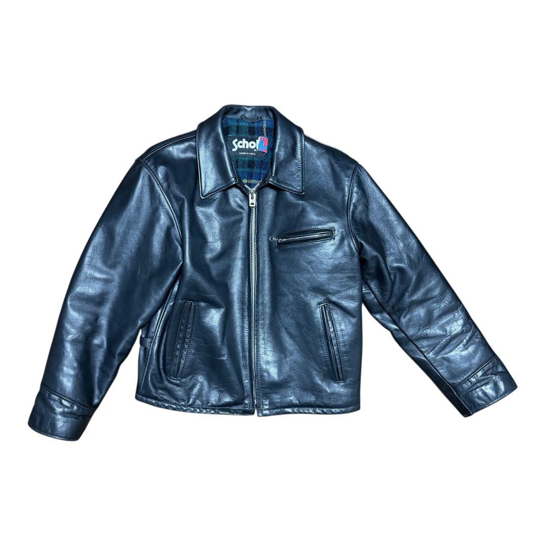 【Schott】659 シングルライダース 42 TALON 美品