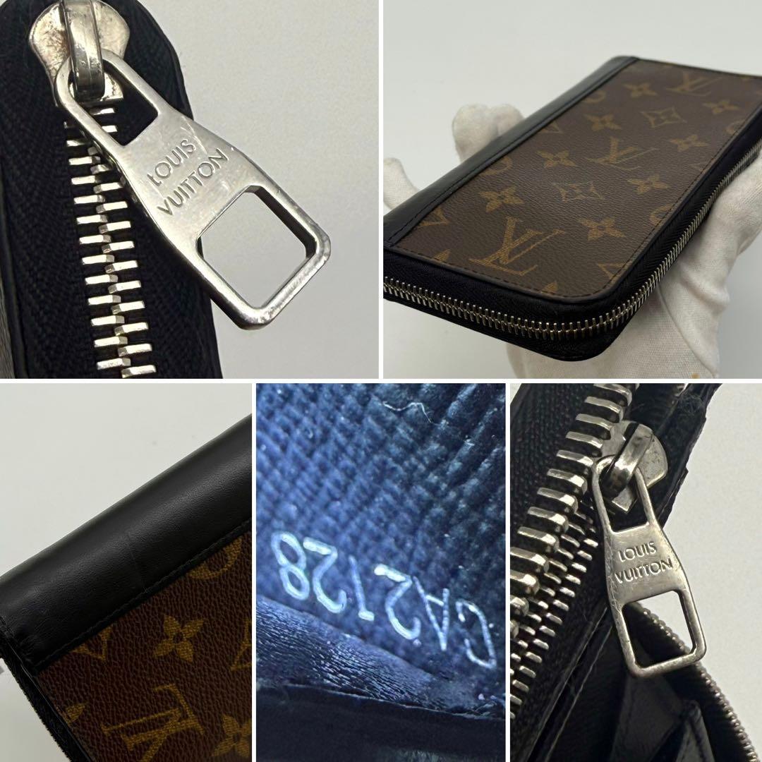 極美品 ルイヴィトン モノグラム マカサー ジッピーウォレット ヴェルティカル