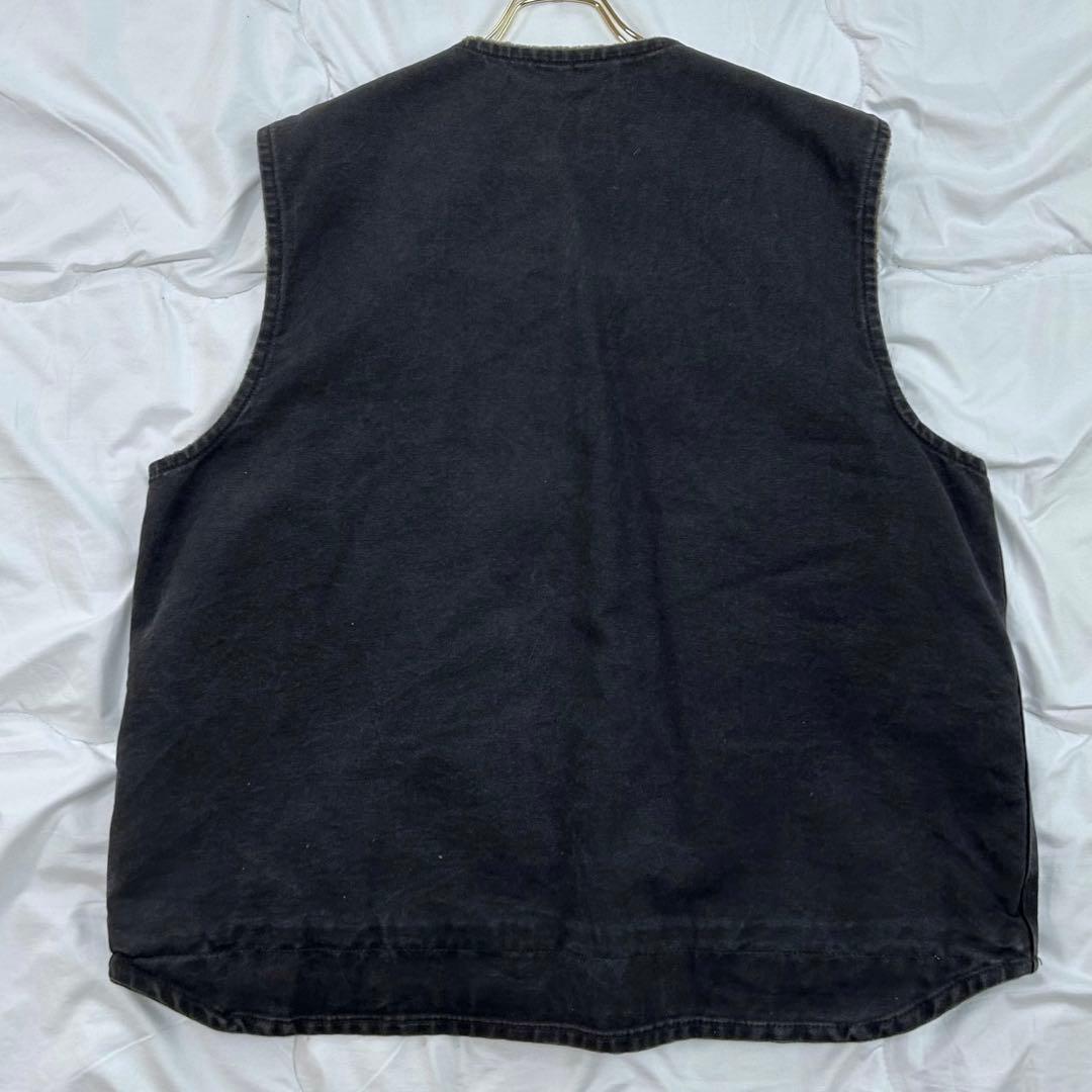 Carhartt ダックベスト ブラック V26 BLK フェード　XLサイズ