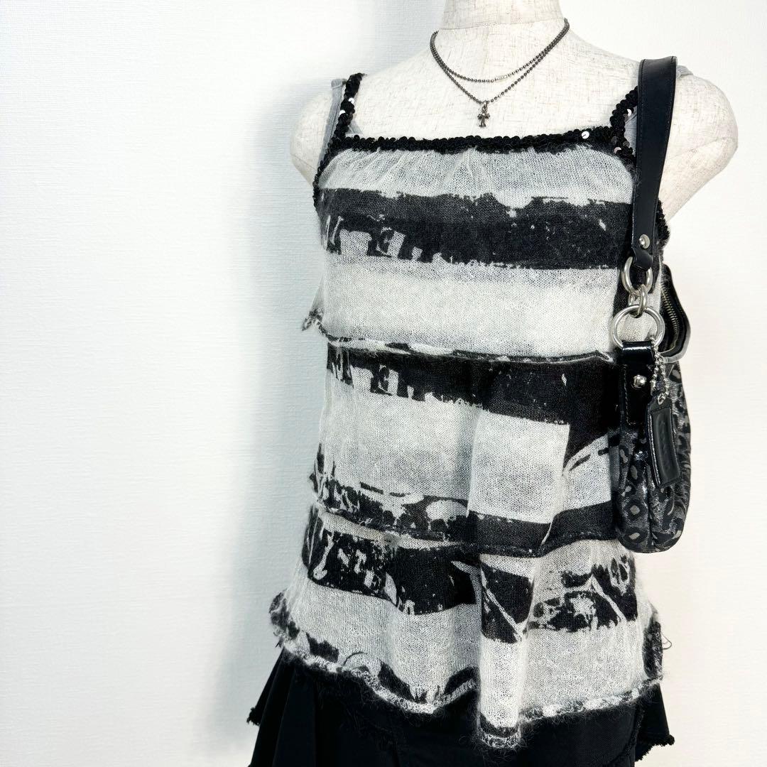 y2k✨️ 00s HYSTERIC GLAMOUR 希少タグ ニット キャミ