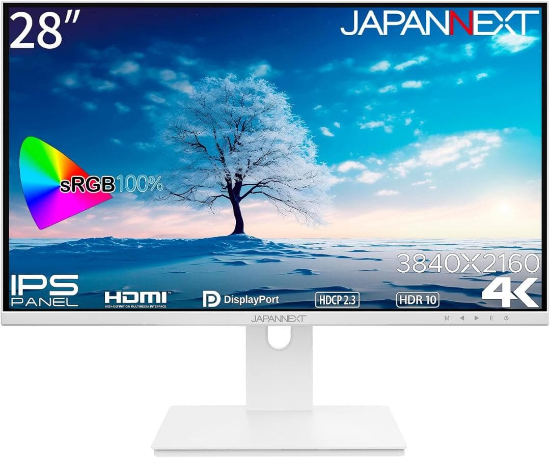 【未使用】JAPANNEXT 28インチ 4K JN-IPS28UHDR-W