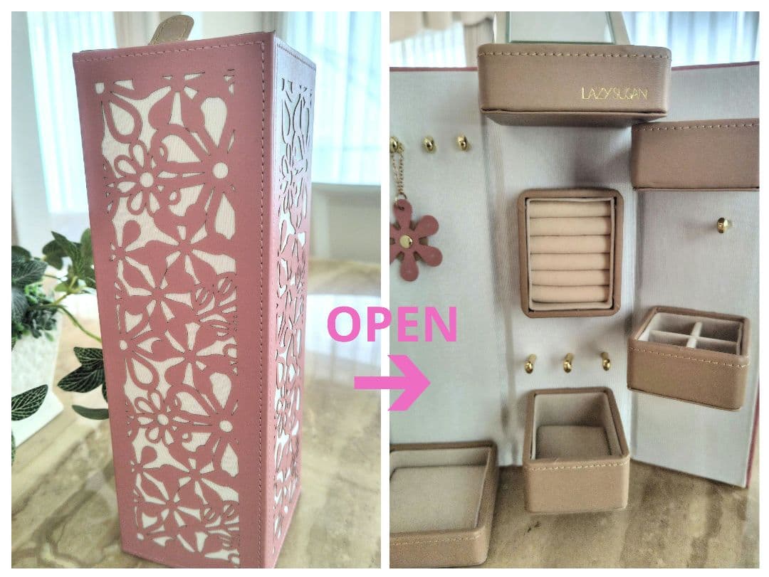 新品同様☆LAZY SUSAN レイジースーザン✨ジュエリーボックス♥フラワー