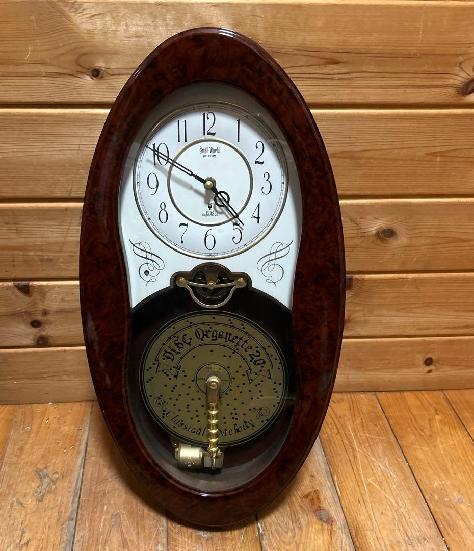 リズム時計工業 Small World オルガニート 4MH730RN 掛時計