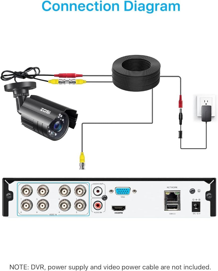 防犯カメラ 230万画素  24個赤外線 3.6MM広いレンズ IP67防水