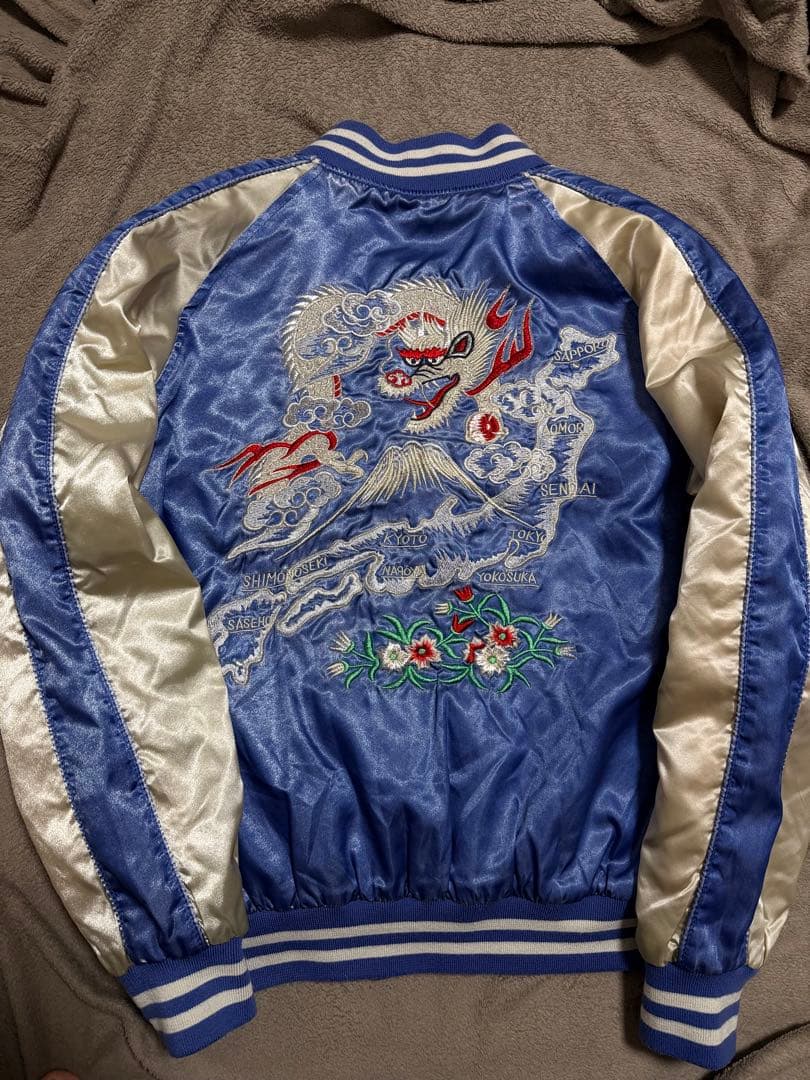 美品 日本製 Hoshihime 龍 日本限定スカジャン vintage サテン