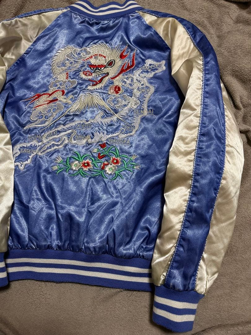 美品 日本製 Hoshihime 龍 日本限定スカジャン vintage サテン