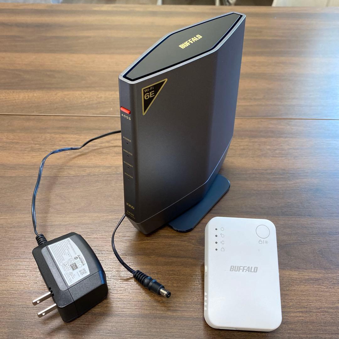 ルーター・ネットワーク機器 BUFFALO 6E WSR-5400XE6 + WEX-1166DHPS/N