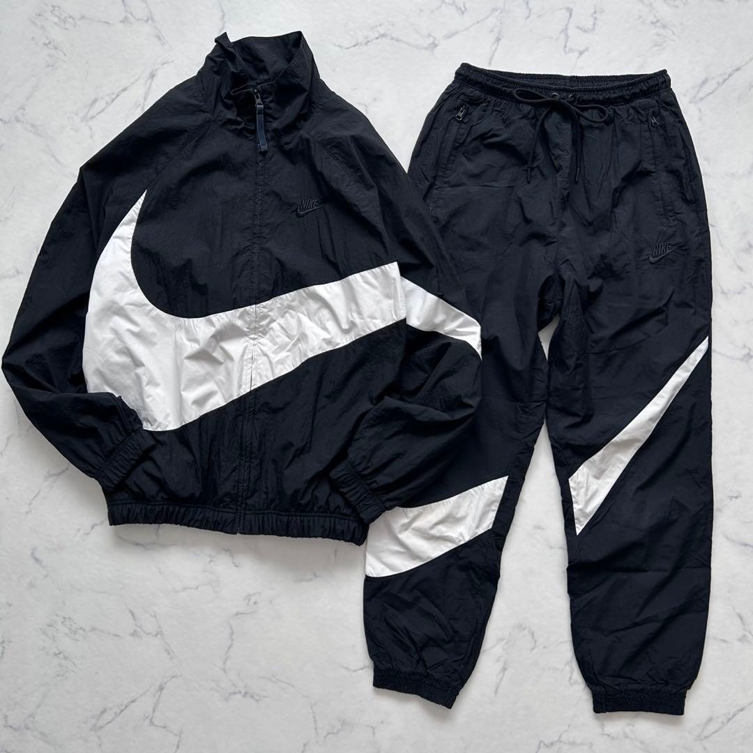セットアップ NIKE ビッグスウッシュ ウーブンジャケット M パンツ S