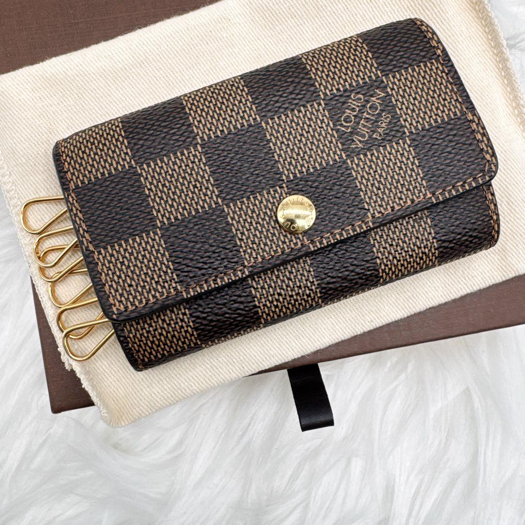 ルイヴィトン ダミエ ミュルティクレ6 6連キーケース ブラウン