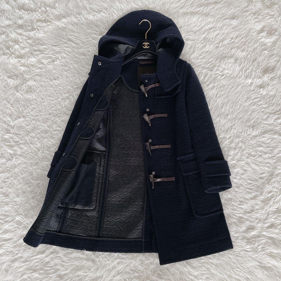 【マッキントッシュロンドン】ダッフルコート フード 38 M ネイビー 紺