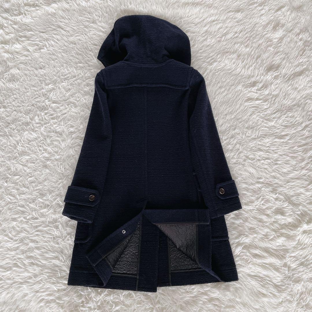 【マッキントッシュロンドン】ダッフルコート フード 38 M ネイビー 紺