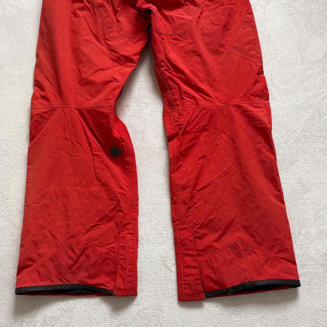 【VOLCOM】GORE-TEX スノーボードパンツ レッド メンズL 防水防風