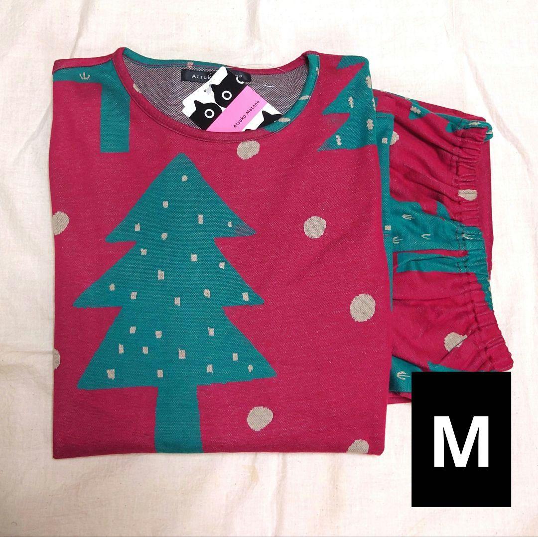 新品タグ付き ワコール パジャマ ルームウェア ツリー レッド M