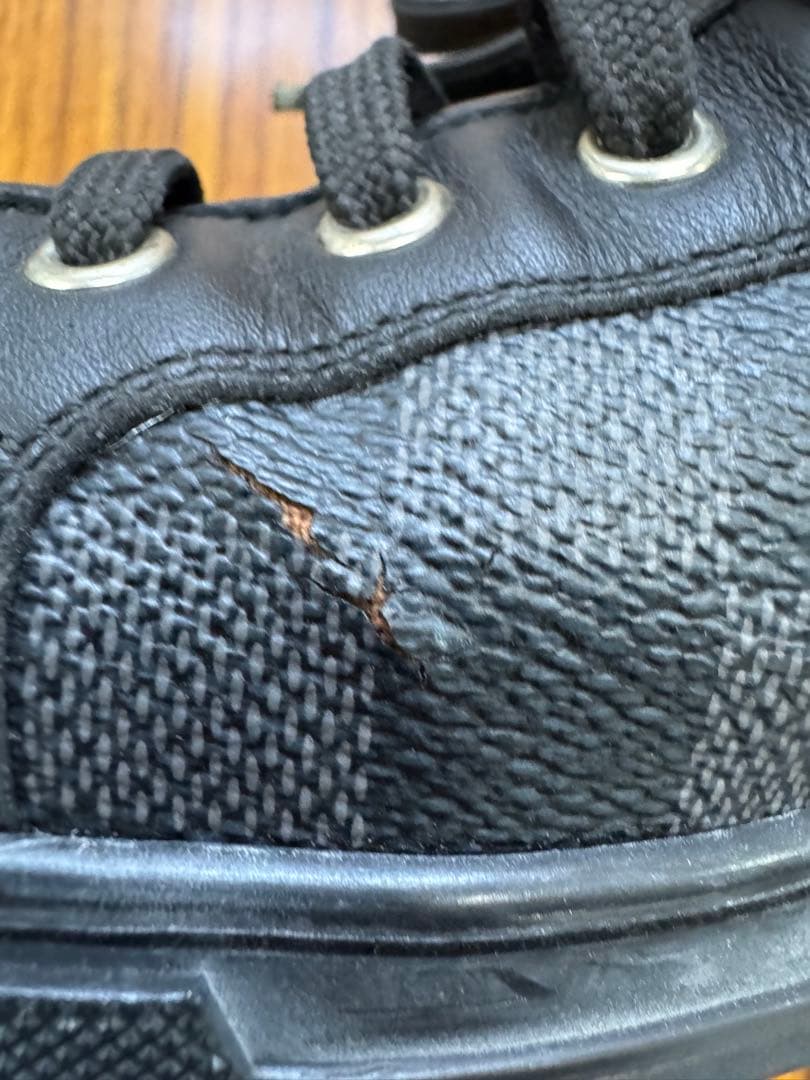 値下げ　ルイヴィトン ダミエグラフィット ハイカットスニーカー ブラック7.5