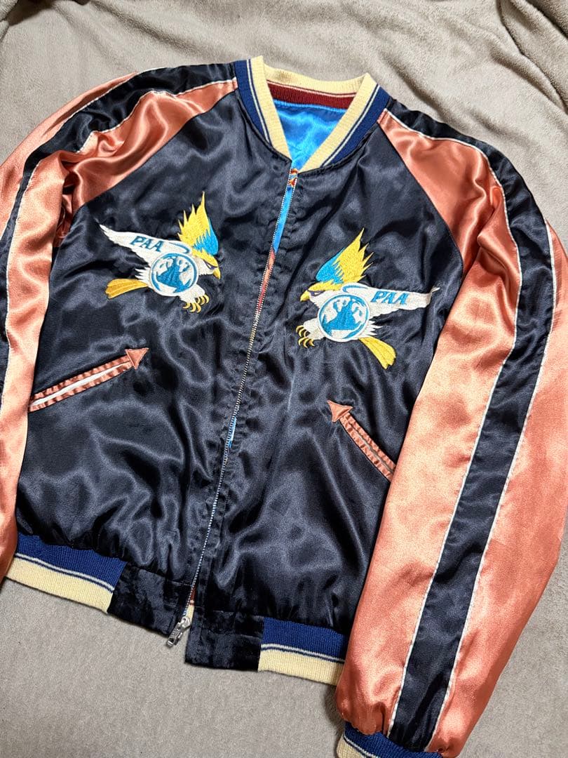 ２面用 テーラー東洋 虎鷲 Hawaii 日本限定版 スカジャン vintage