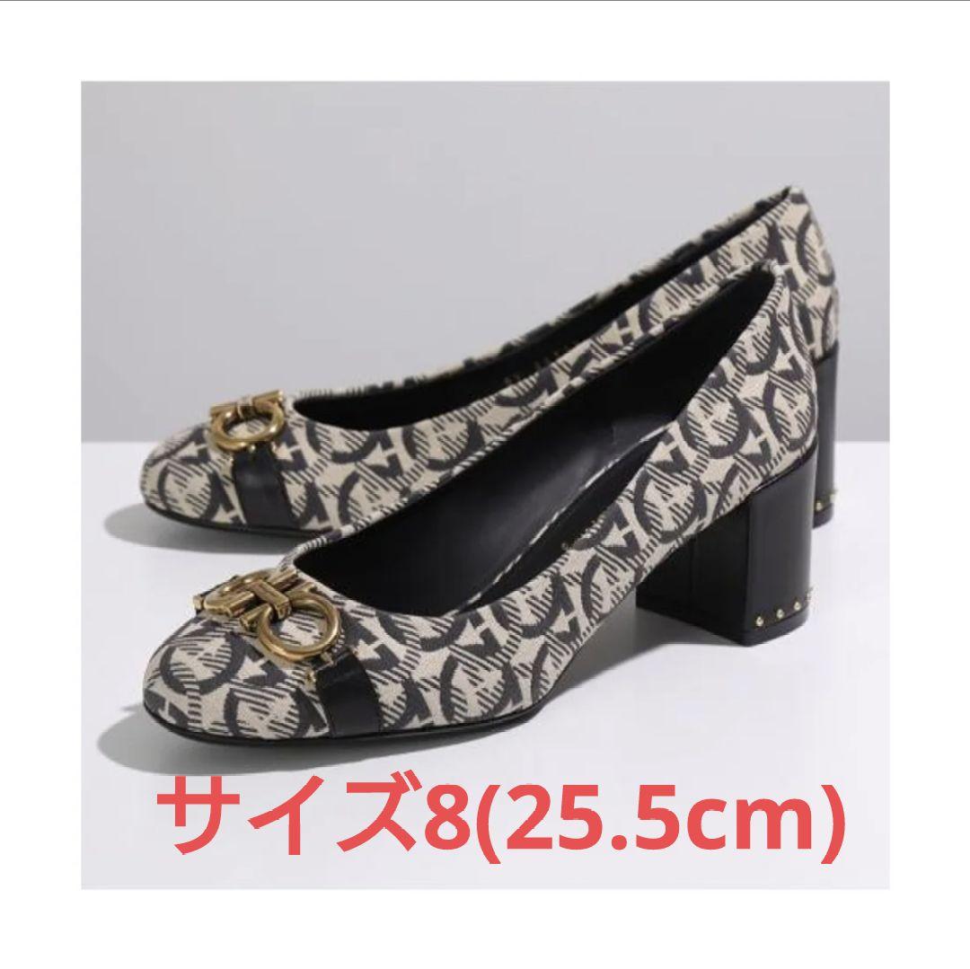 FERRAGAMO パンプス GARDA T 704751 ガンチーニ