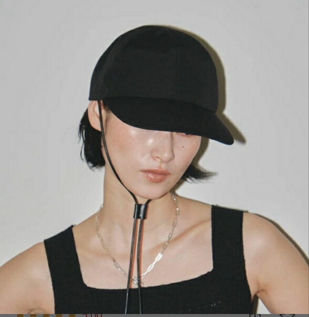 TODAYFUL Leather Cord Cap ブラック