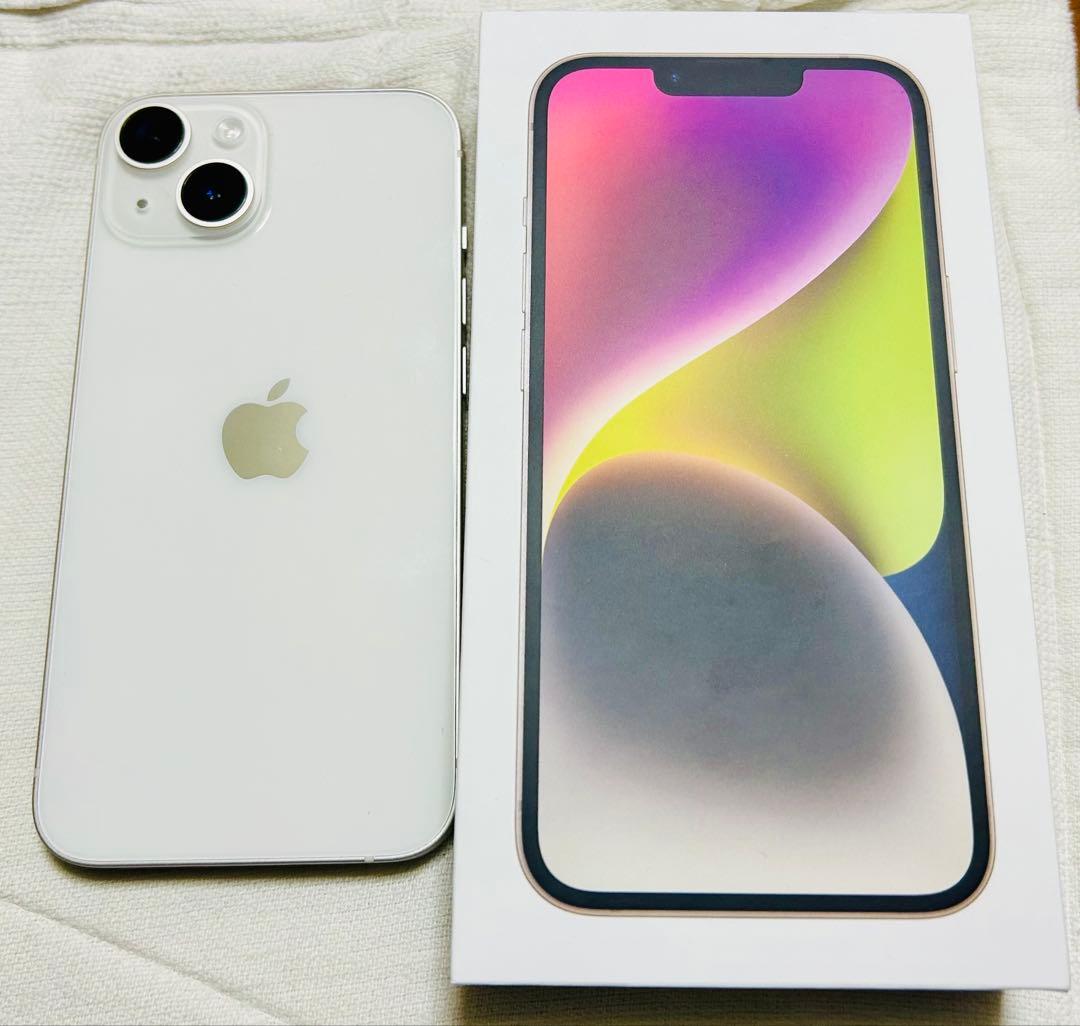 iPhone 14 本体　白　ホワイト　スターライト