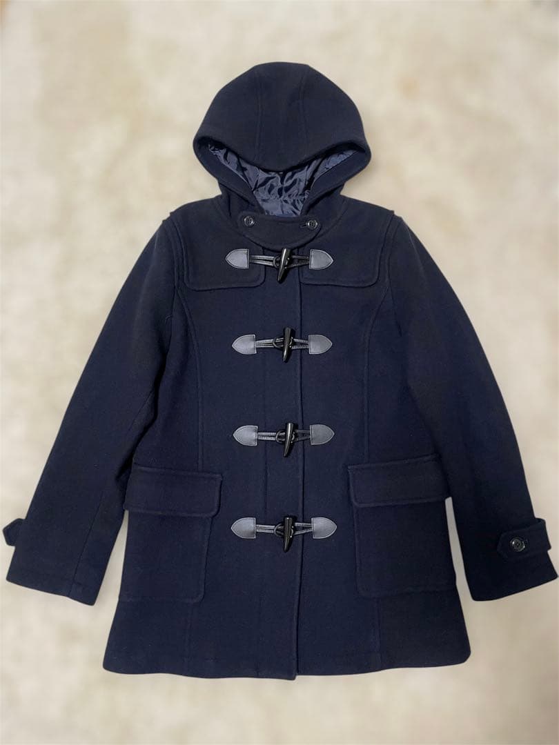 【新品】EASTBOY Venusダッフルコート　9号　ネイビー紺　ウール