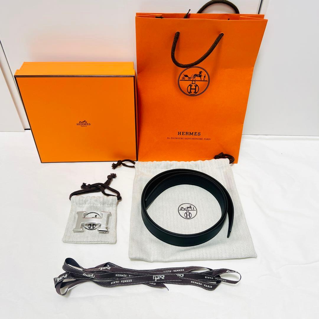 HERMES エルメス ベルトバックルH リバーシブルベルト