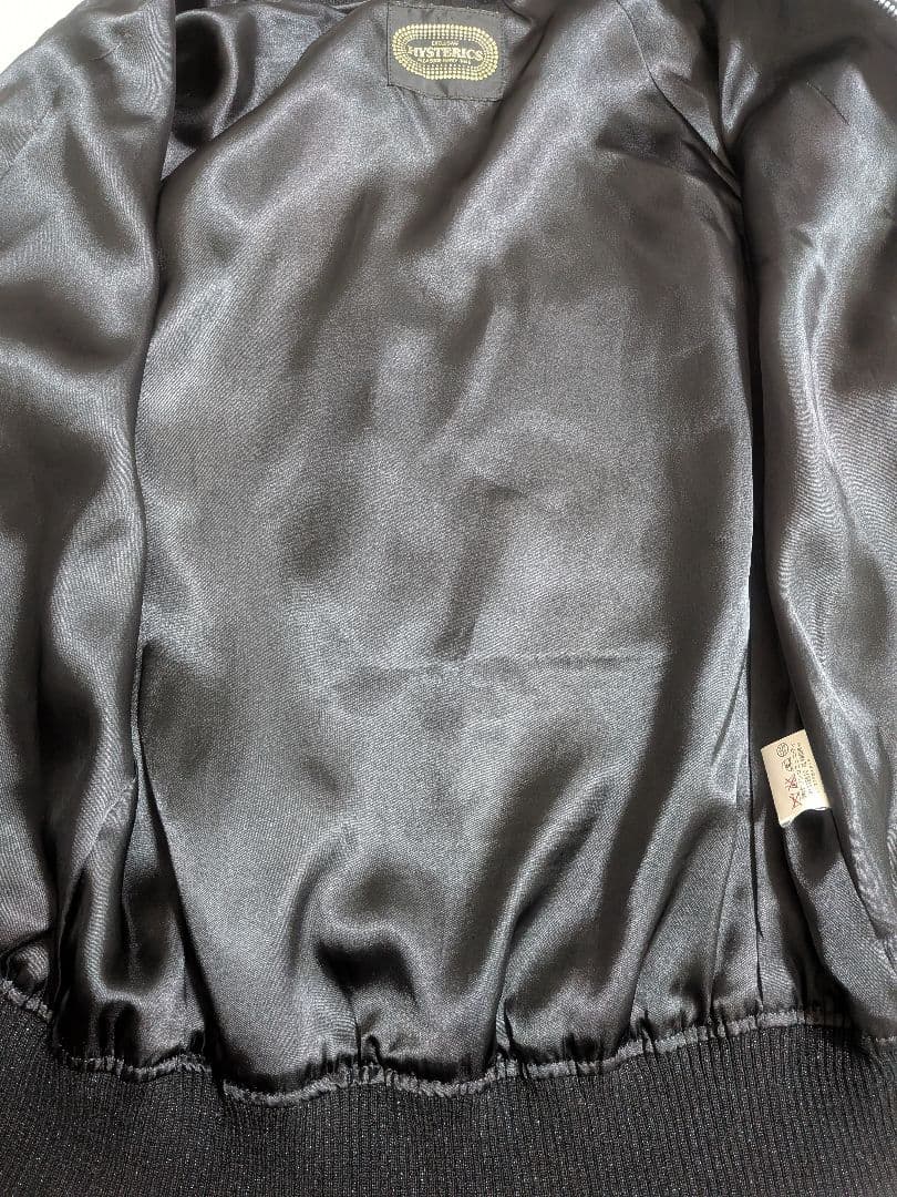 美品✨ ヒステリックグラマースカジャン 黒×赤ヒスガールギターガールレディース