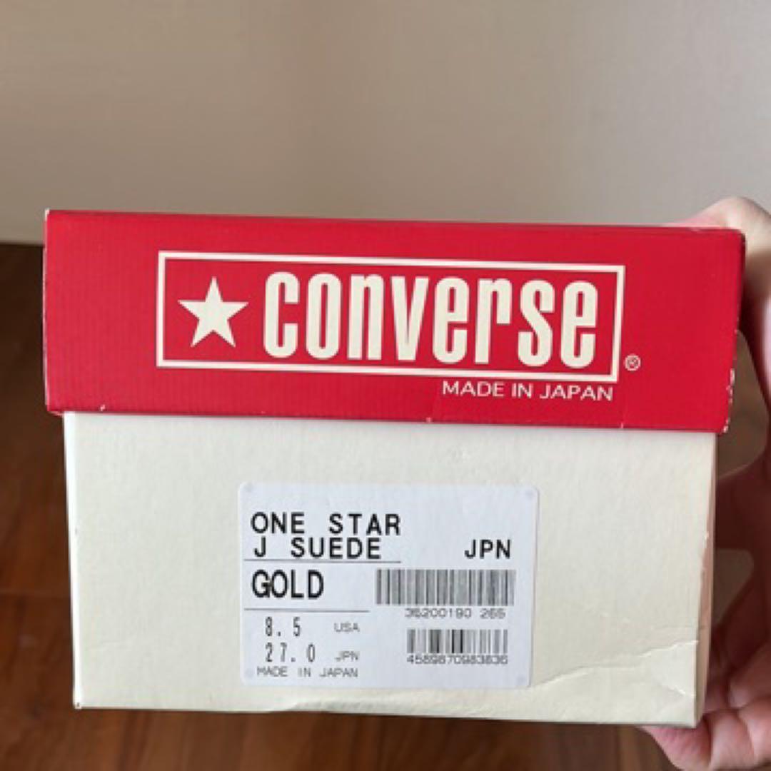 converse one star j suede gold 27㎝
