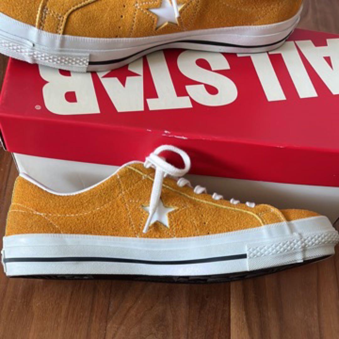 converse one star j suede gold 27㎝