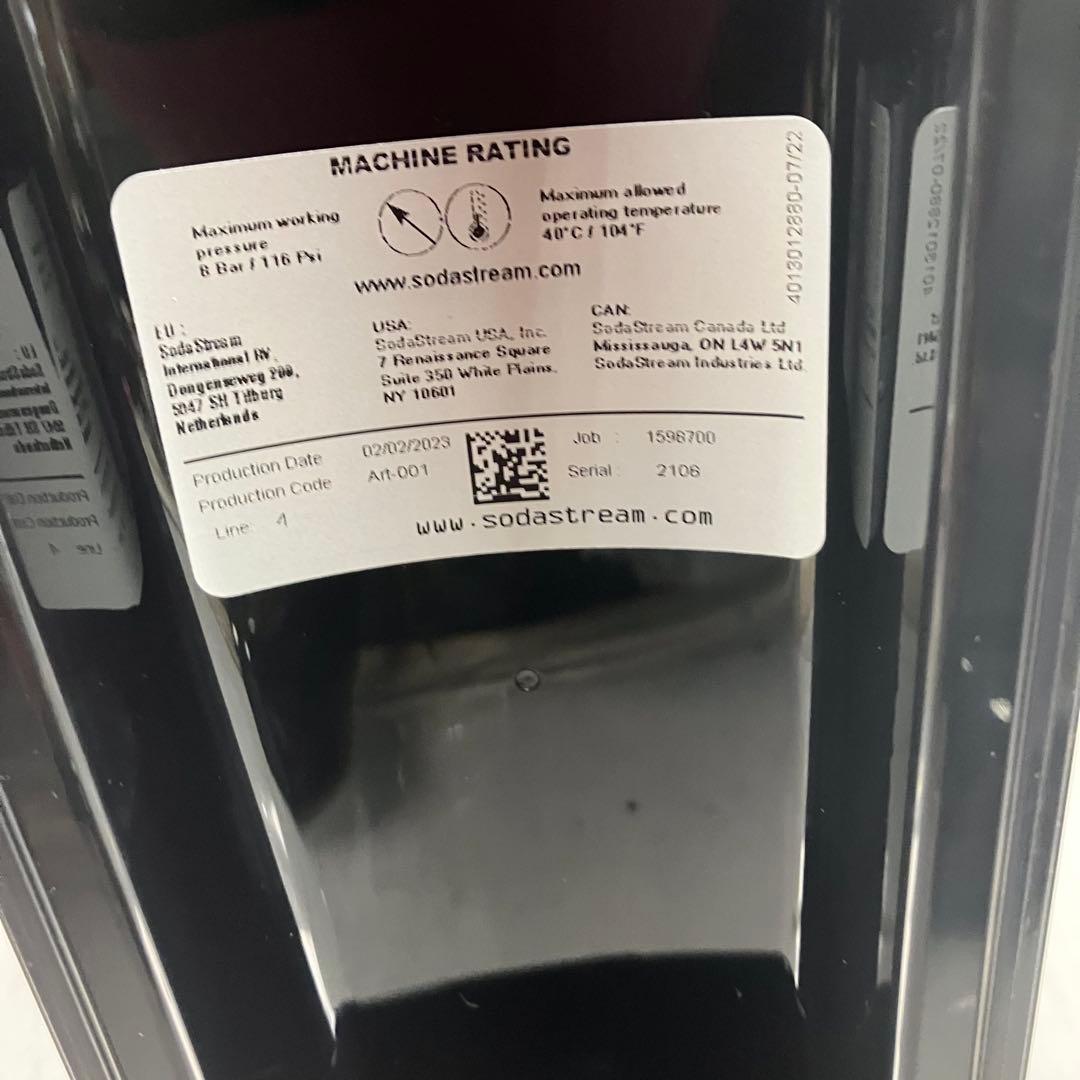 □ Sodastrem Art ソーダメーカー SSM1104 ブラック