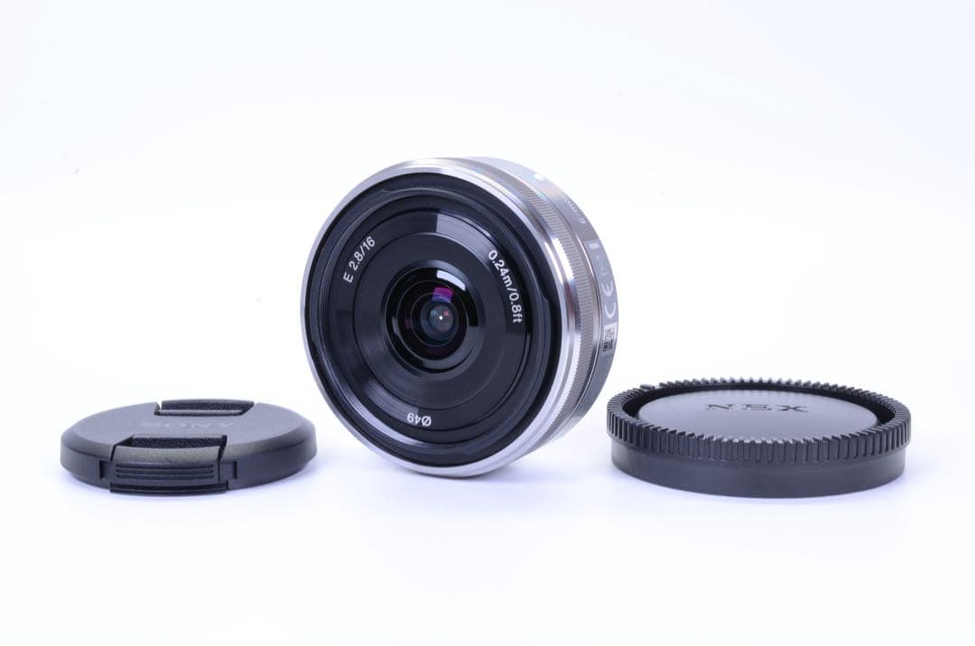 SONY E16mm F2.8 単焦点｜軽量パンケーキ｜外観光学ともに美品