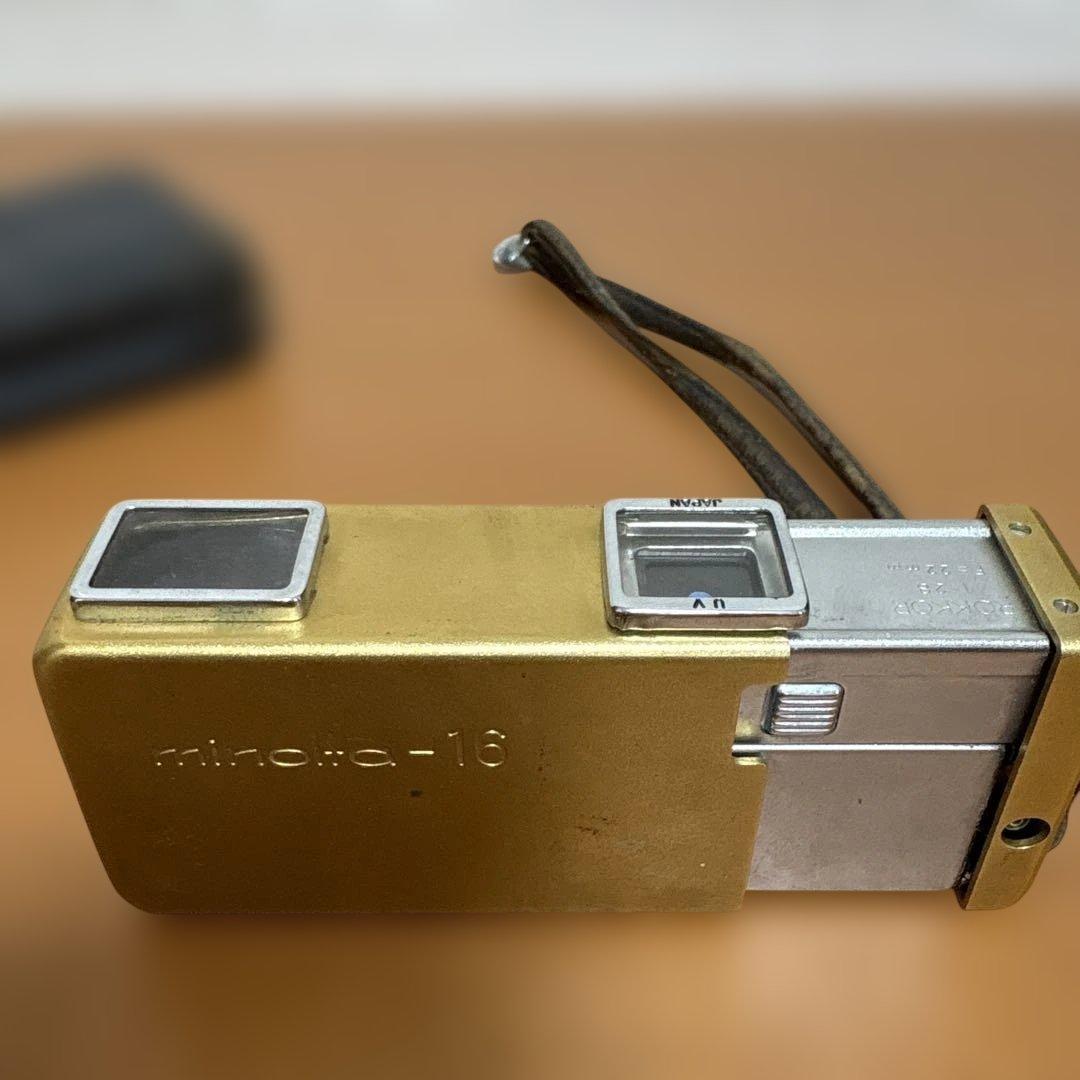 【レア】Minolta-16 ミノルタ16 ポケットカメラ ゴールド
