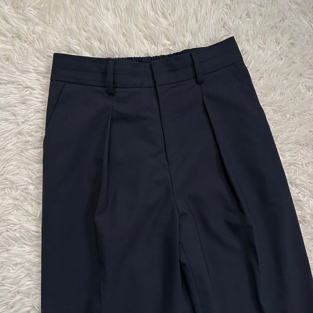 グリーンレーベルリラクシング　カチリラ ノーラペル ジャケット　ワイドパンツ　L